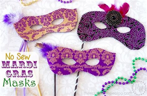 Tutorial: No-sew Mardi Gras mask – Sewing