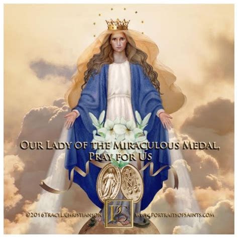 Portraits of Saints on Instagram: “Happy Feast Day Our Lady of The Miraculous Medal Feast Day ...