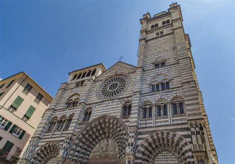 Genoa Cathedral in Italy stock image. Image of genoa - 81429099