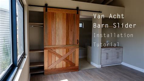 How To Install a Barn Sliding Door - YouTube