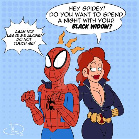 Black widow and Spider-man by DanyelComics on DeviantArt