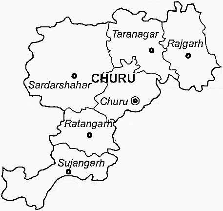 Churu Districts Guide Map Rajasthan- Churu District Tourism Information Climate Details