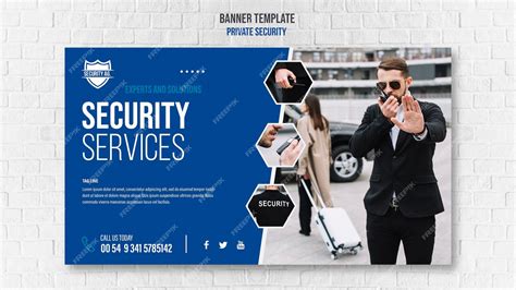 Free PSD | Security services banner template