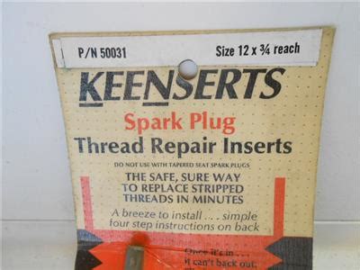 KEENSERT THREAD REPAIR KIT 50031 12 X 3/4 | eBay