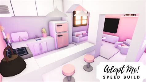 Aesthetic Baby Pink Tiny Home Speed Build 💗 Roblox Adopt Me! - YouTube