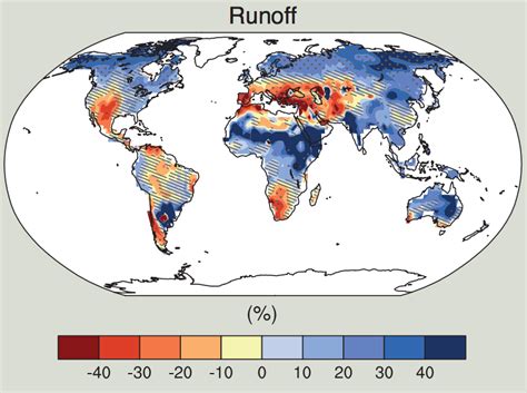 Map: Annual mean runoff change for 2081 - 2100 (RCP 8.5) | Climate Signals