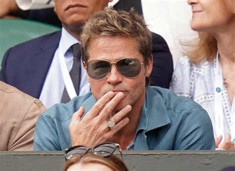 Brad Pitt spotted surrounded by A-Listers at Wimbledon amid kids Knox ...