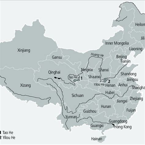 5. Major watershed regions of China. | Download Scientific Diagram