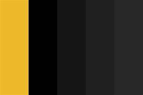 black and yellow - dark yellow Color Palette