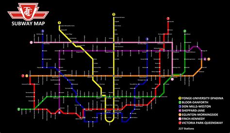 My own TTC subway fantasy map : r/TTC