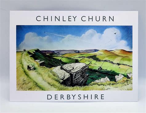 Chinley Churn Derbyshire Postcard - Clare Allan Art