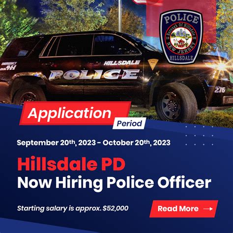 Hillsdale, NJ Police Jobs - Entry Level | PoliceApp