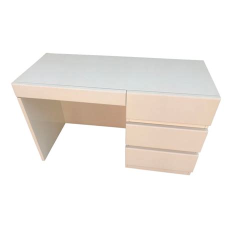 Mid Century Modern White Desk | Chairish