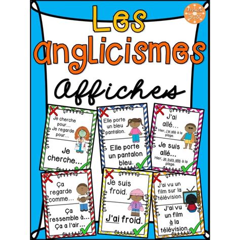 Les anglicismes - Affiches