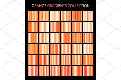 36 vector orange color gradients | Gradients ~ Creative Market