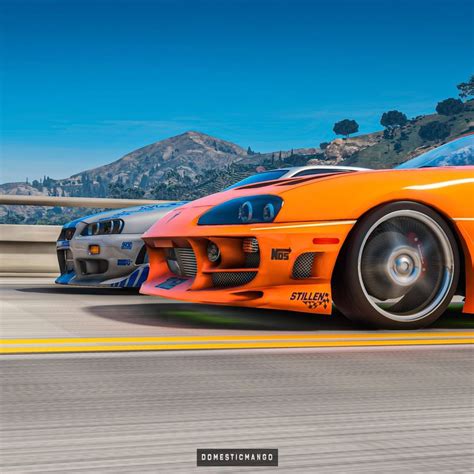 Brian's Toyota Supra vs. O'Conner's R34 Skyline GT-R Is a Digital Drag Race - autoevolution