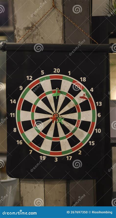 Hanging Dart Target Games at the Cafe or Restaurant Stock Photo - Image of practice, training ...