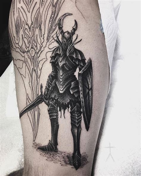 The Black Knight - Dark Souls Tattoo | Dark souls tattoo, Soul tattoo, Knight tattoo