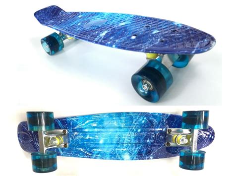 22 Inch Complete Mini Cruiser Skateboard Plastic Retro