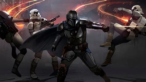 1920x1080 Mandalorian Stormtrooper Fighting 1080P Laptop Full HD ...