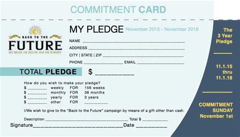 Church Pledge Card Template – Sample.gelorailmu.com