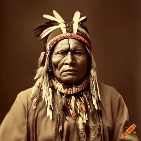 Portrait of an apache indian warrior