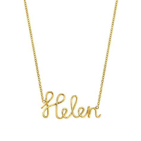 Ready Ship Stock Gold Plated 100 Personalized Name Necklace, 44% OFF