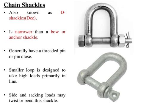 TYPES OF SHACKLES (With Pictures)