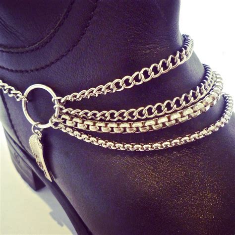 Gorgeous simple statement boot chains. Get yours, or gift yours from www.bootbooti.etsy.com Boot ...