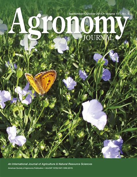 Agronomy Journal: Vol 107, No 5