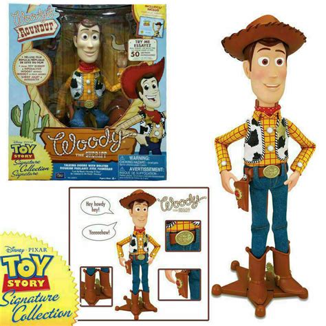 Toy Story Woody Sheriff Signature Collection Cowboy Talking Figures with Holster | eBay