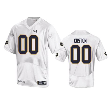 Custom Notre Dame Fighting Irish College Football White Men’s Jersey ...