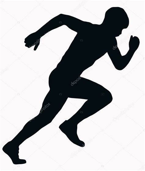 Sport Silhouette - Male Sprint Athlete Stock Vector Image by ©CD123 ...