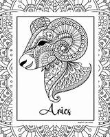 Zodiac Signs Coloring Pages sketch template