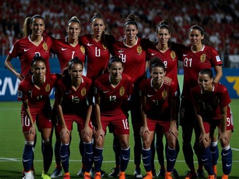 Premium AI Image | Victory for the Spanish women's national football team