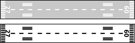 Clipart - Airport Runway - Top View