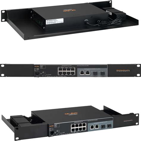 HPE Aruba Gigabit Switch Rack Mount - 1U Server Rack Shelf with Easy ...