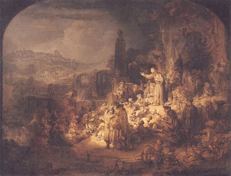 John the Baptist Preaching, 1634 - 1635 - Rembrandt - WikiArt.org