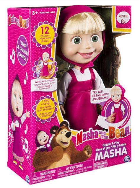 Boneca Desenho Masha E O Urso- Fala 12 Frases -original Eua - R$ 216,00 ...