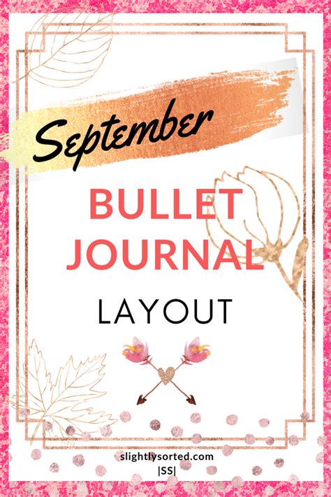 September Bullet Journal Layout - Slightly Sorted