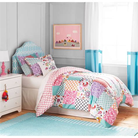 Lush Decor Better Homes and Gardens Kids BOHO Patchwork Bedding Comforter Set - Walmart.com