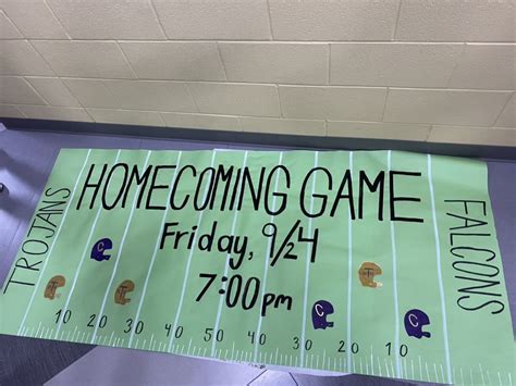 HOMECOMING GAME SIGN in 2023 | Cheer signs, Homecoming signs, School ...