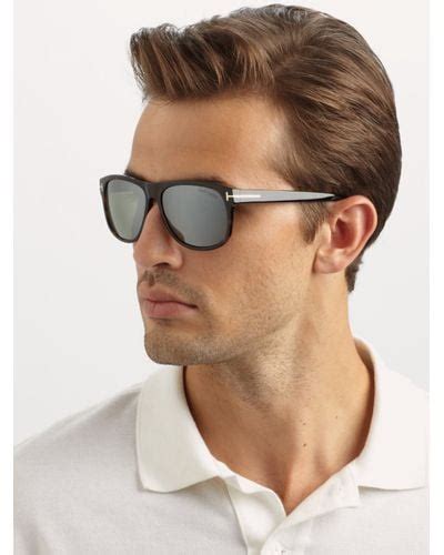 Lyst - Tom ford Plastic Wayfarer Sunglasses in Black for Men