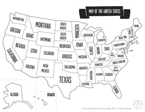 United States Map With State Names And Capitals Printable Save - Printable Us Map With States ...