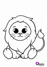 Cute Lion Coloring Pages For Kids sketch template