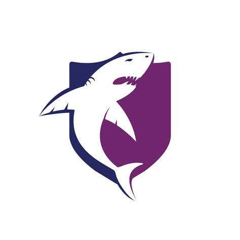 Shark vector logo design. Creative shark icon vector design template. 13094894 Vector Art at ...