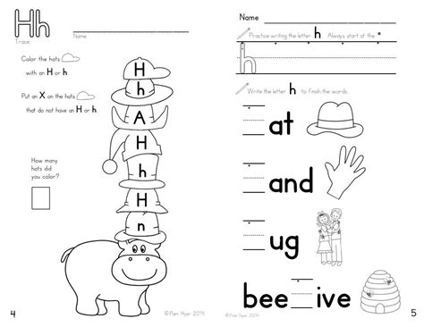 Letter H Worksheets Free Printables - Thekidsworksheet