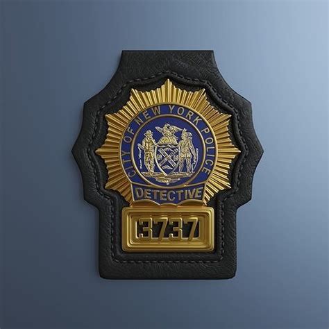 New york city police badge 3D model | CGTrader