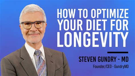 How To Optimize Your Diet For Longevity with Dr. Steven Gundry - YouTube