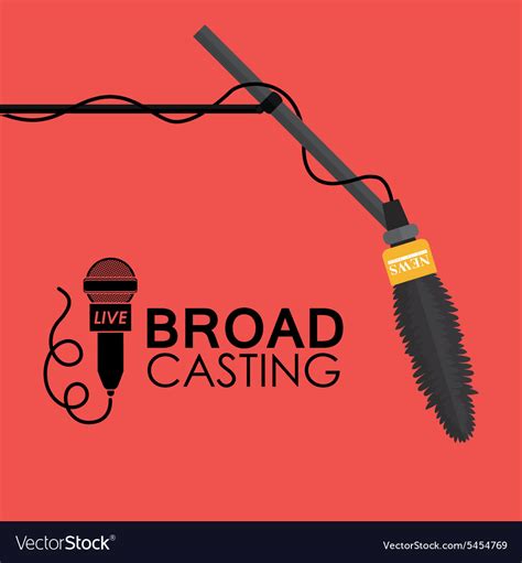 Broadcasting design Royalty Free Vector Image - VectorStock